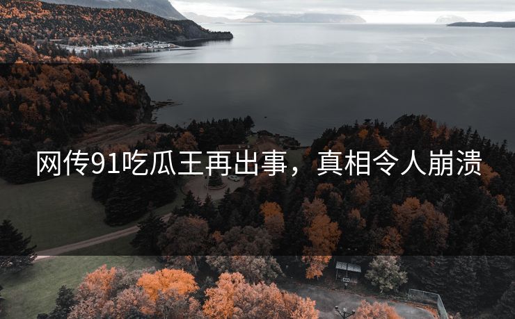 网传91吃瓜王再出事，真相令人崩溃
